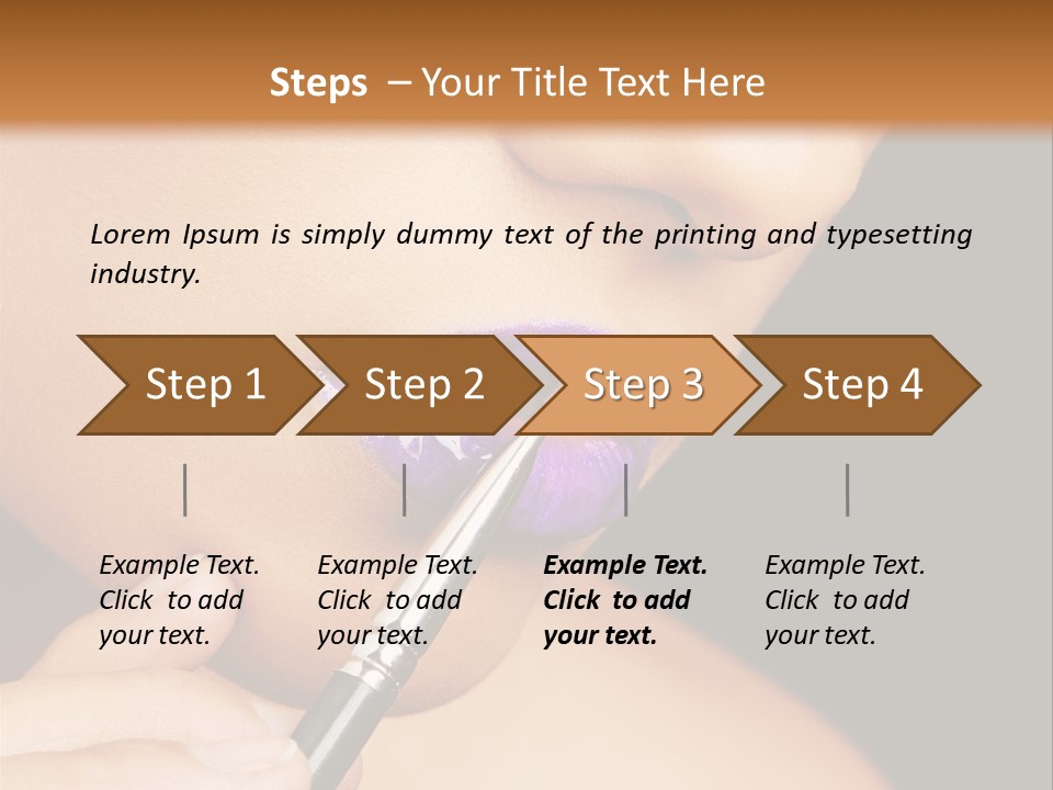 Gold Light Blur PowerPoint Template