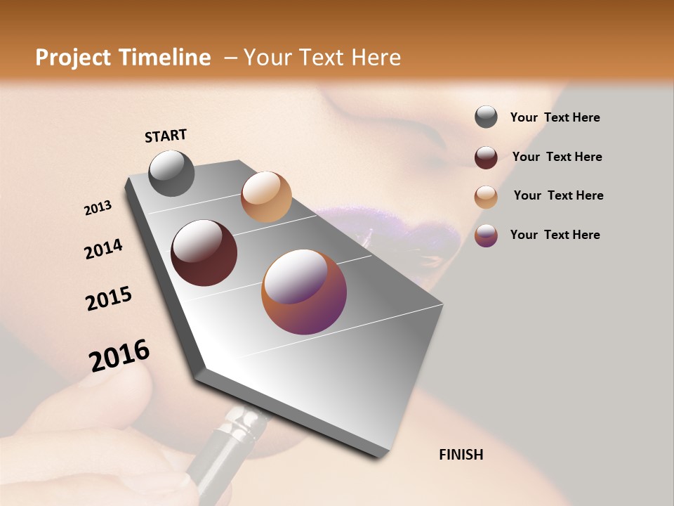 Gold Light Blur PowerPoint Template