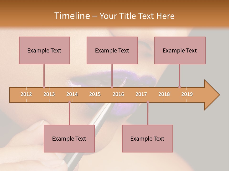 Gold Light Blur PowerPoint Template