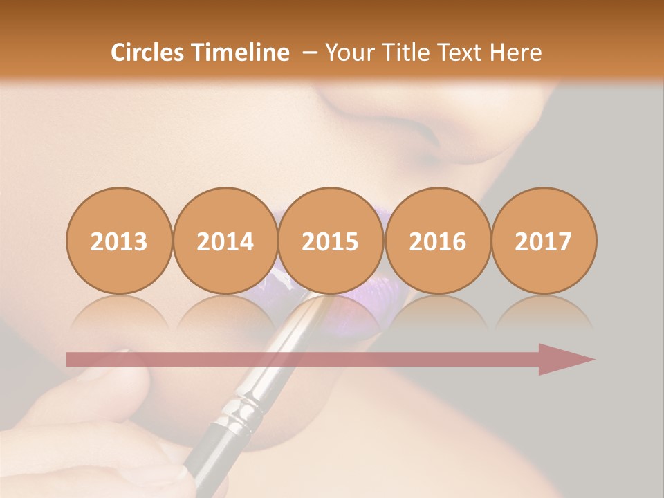 Gold Light Blur PowerPoint Template