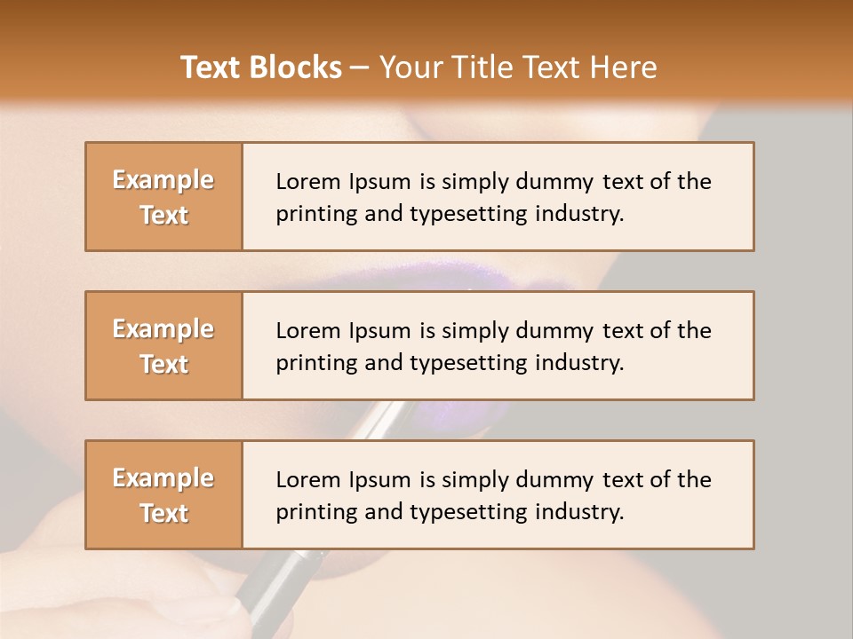 Gold Light Blur PowerPoint Template