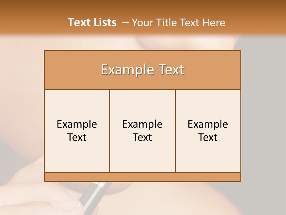 Gold Light Blur PowerPoint Template