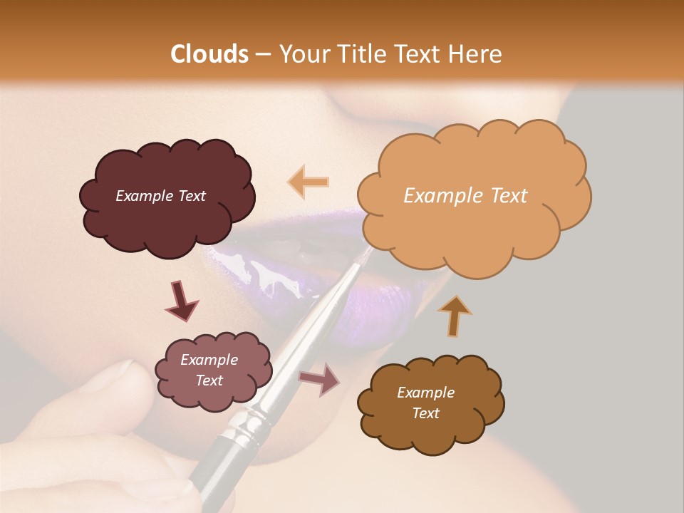 Gold Light Blur PowerPoint Template