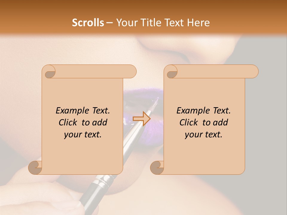 Gold Light Blur PowerPoint Template