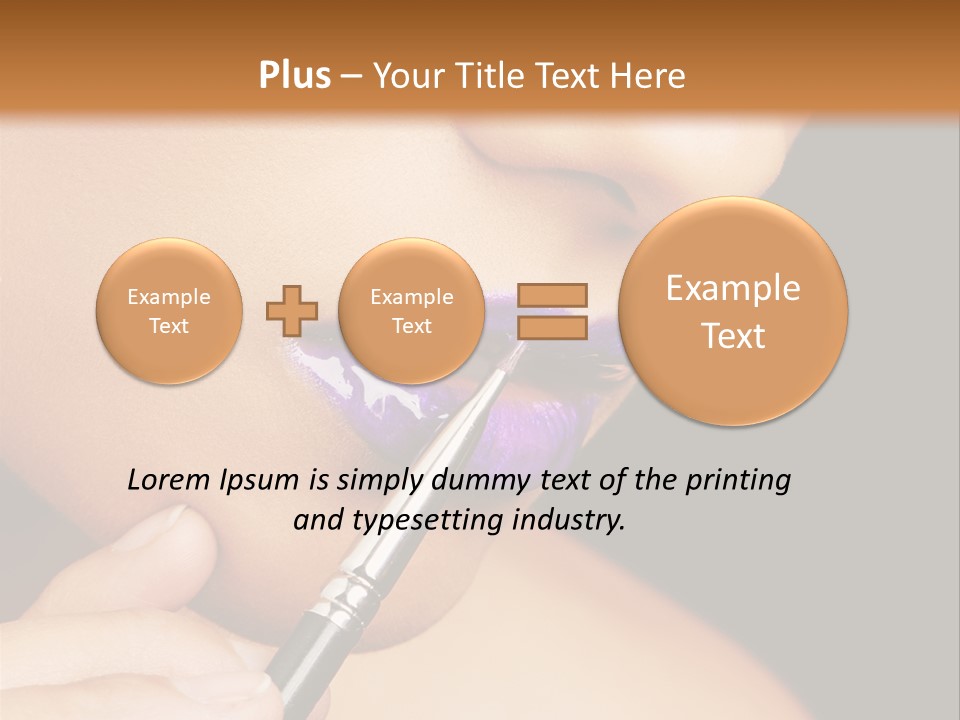 Gold Light Blur PowerPoint Template