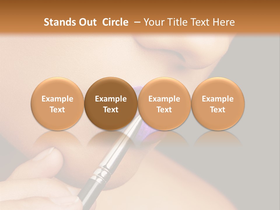 Gold Light Blur PowerPoint Template