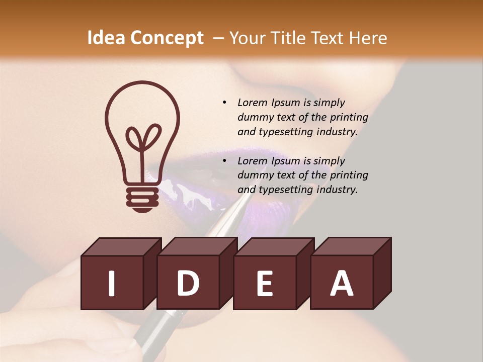 Gold Light Blur PowerPoint Template