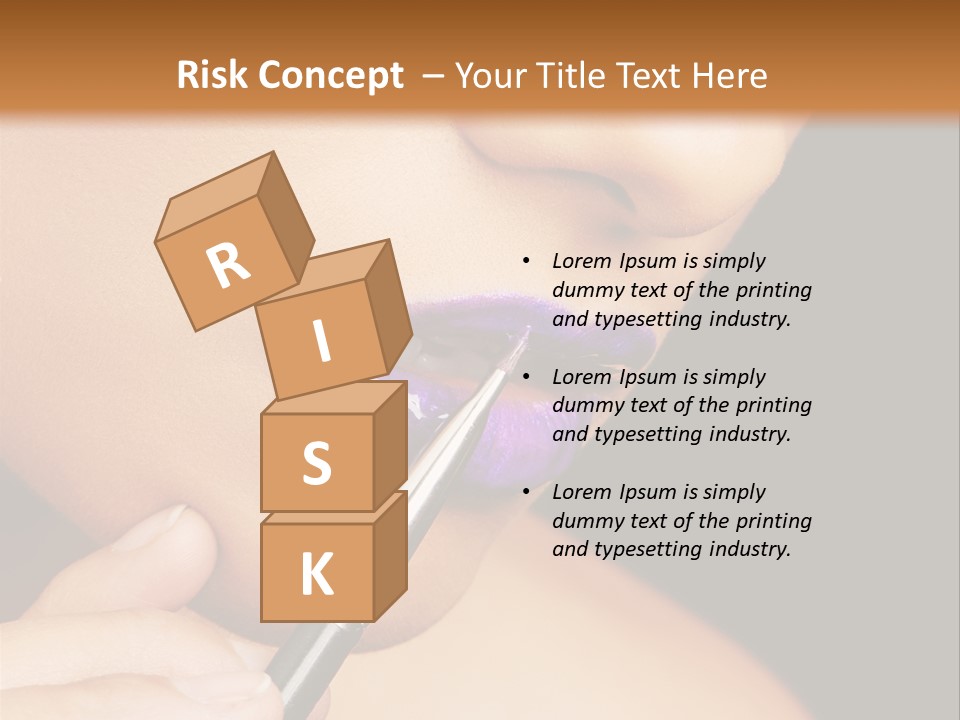 Gold Light Blur PowerPoint Template