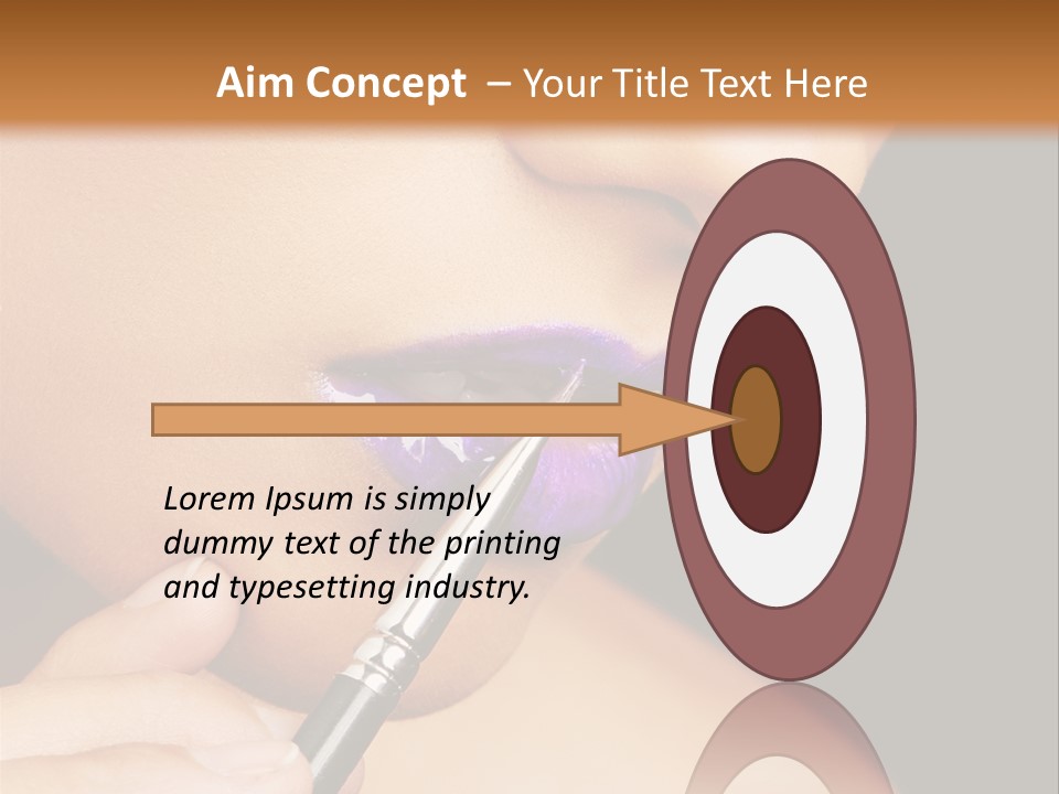 Gold Light Blur PowerPoint Template