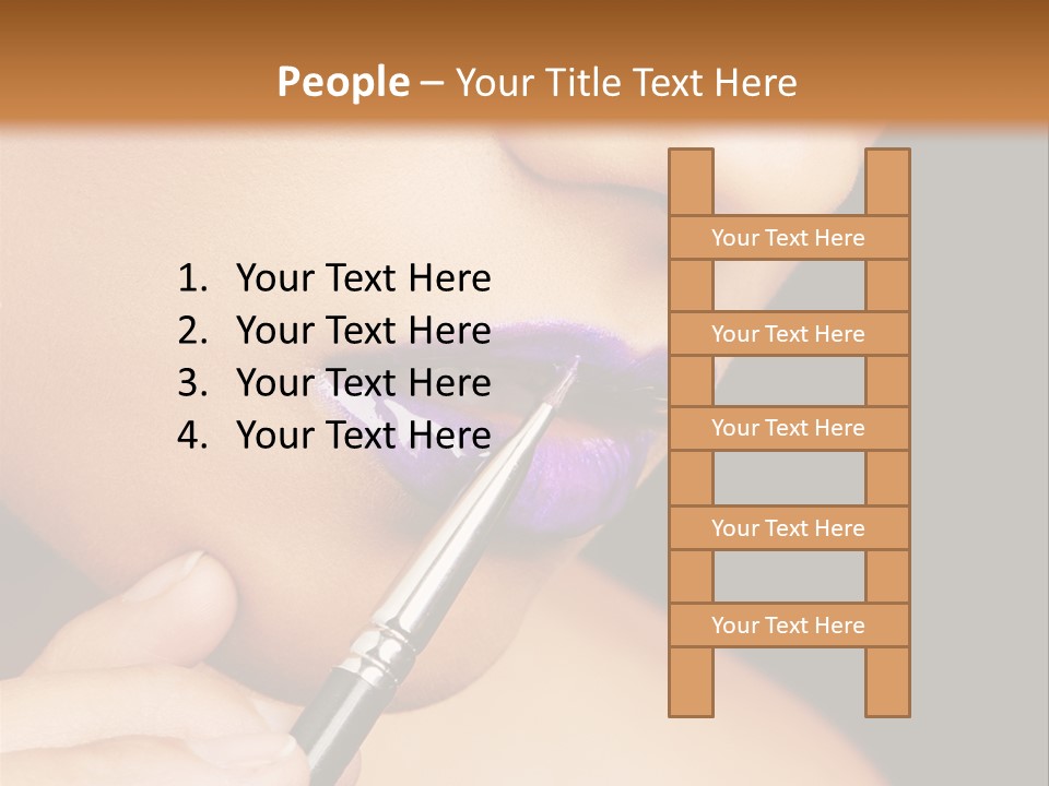 Gold Light Blur PowerPoint Template