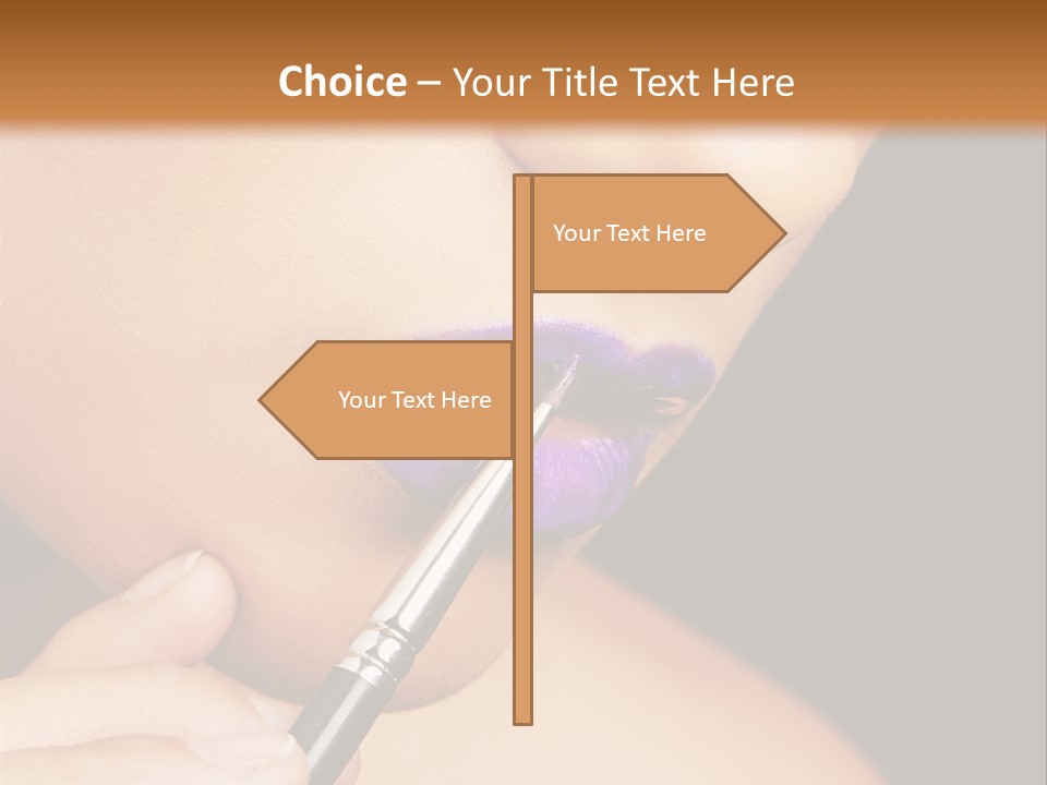 Gold Light Blur PowerPoint Template