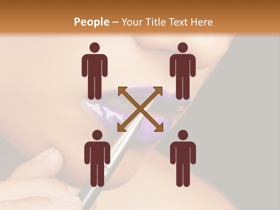 Gold Light Blur PowerPoint Template