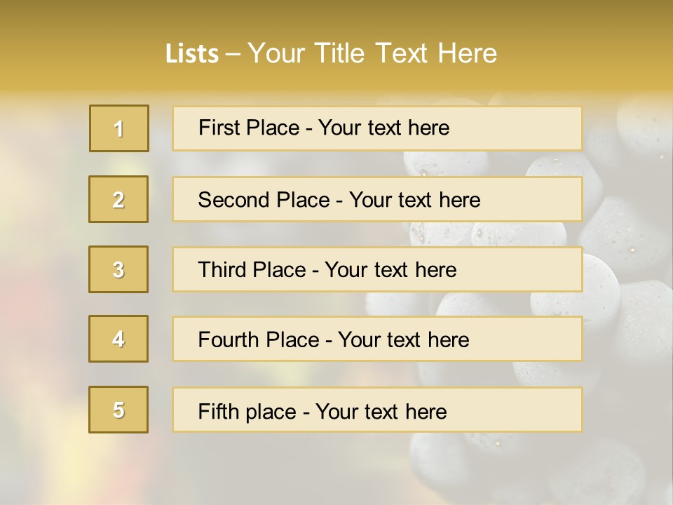 Texture Gold Smooth PowerPoint Template