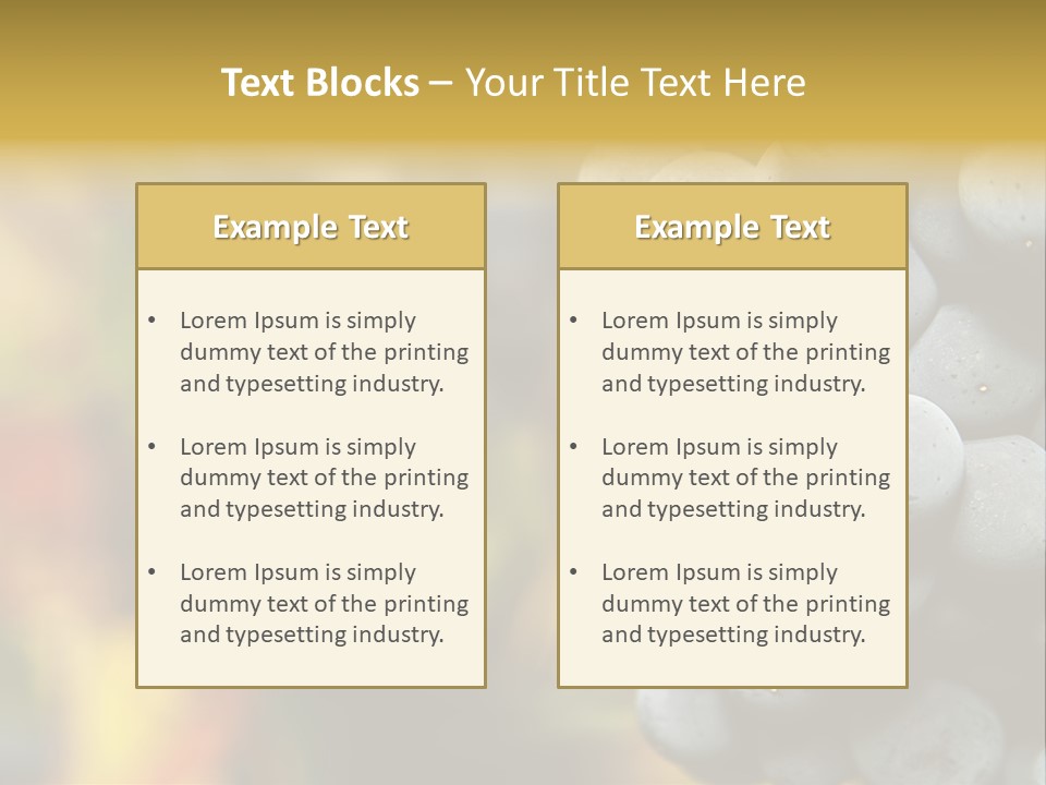 Texture Gold Smooth PowerPoint Template