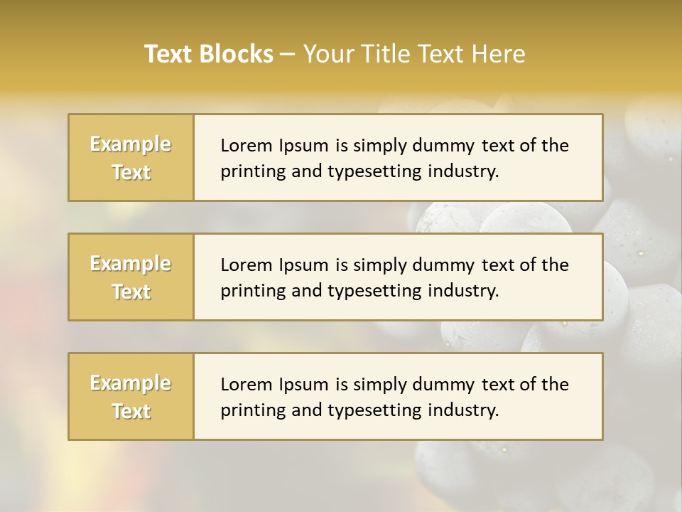 Texture Gold Smooth PowerPoint Template