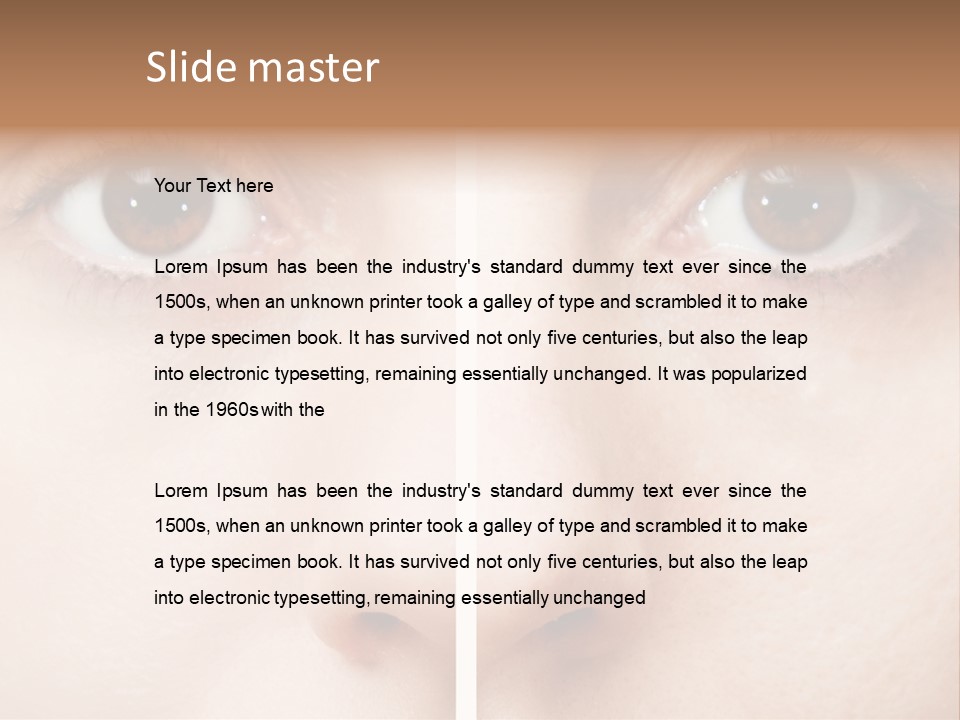 Depression Cicatrice Calm PowerPoint Template