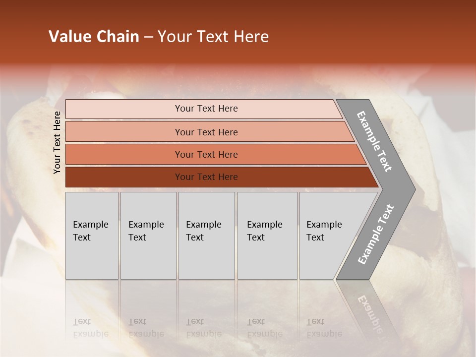 A Taco Filled With Meatballs On Top Of A Wrapper PowerPoint Template