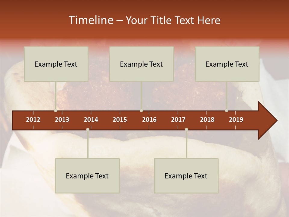A Taco Filled With Meatballs On Top Of A Wrapper PowerPoint Template