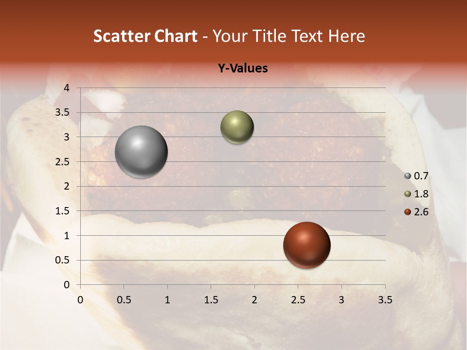 A Taco Filled With Meatballs On Top Of A Wrapper PowerPoint Template
