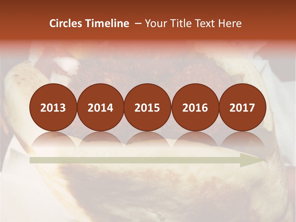 A Taco Filled With Meatballs On Top Of A Wrapper PowerPoint Template