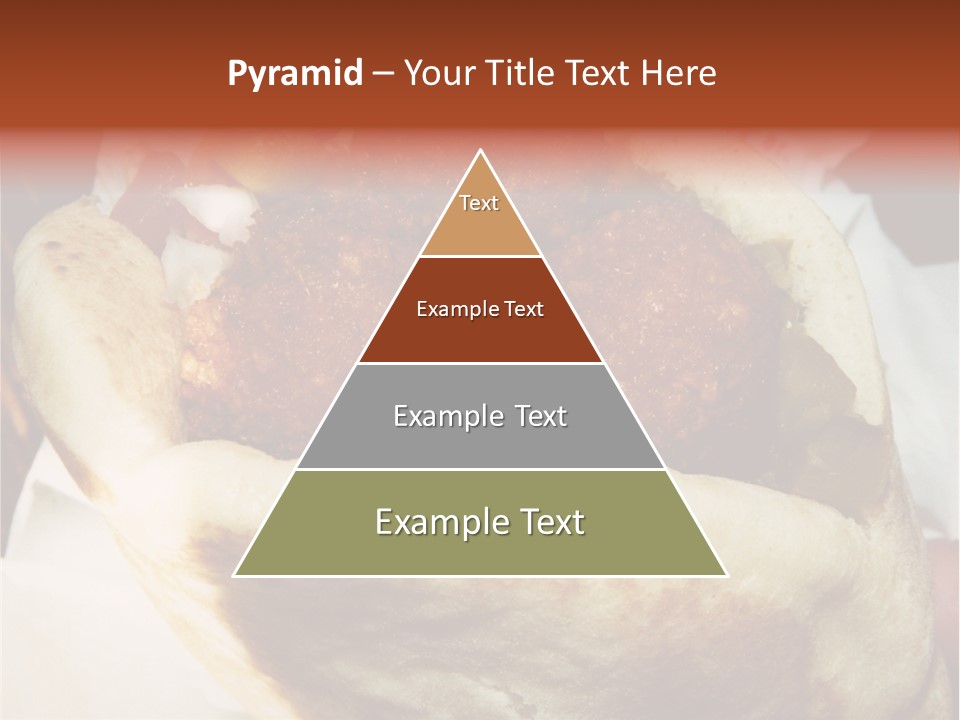 A Taco Filled With Meatballs On Top Of A Wrapper PowerPoint Template