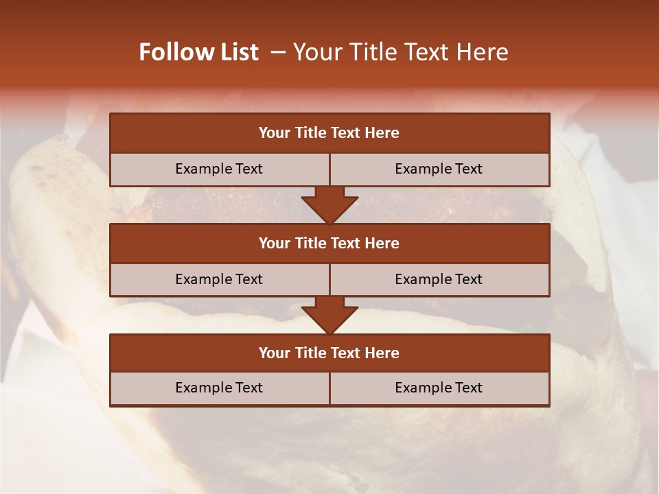 A Taco Filled With Meatballs On Top Of A Wrapper PowerPoint Template