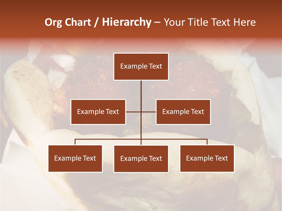 A Taco Filled With Meatballs On Top Of A Wrapper PowerPoint Template