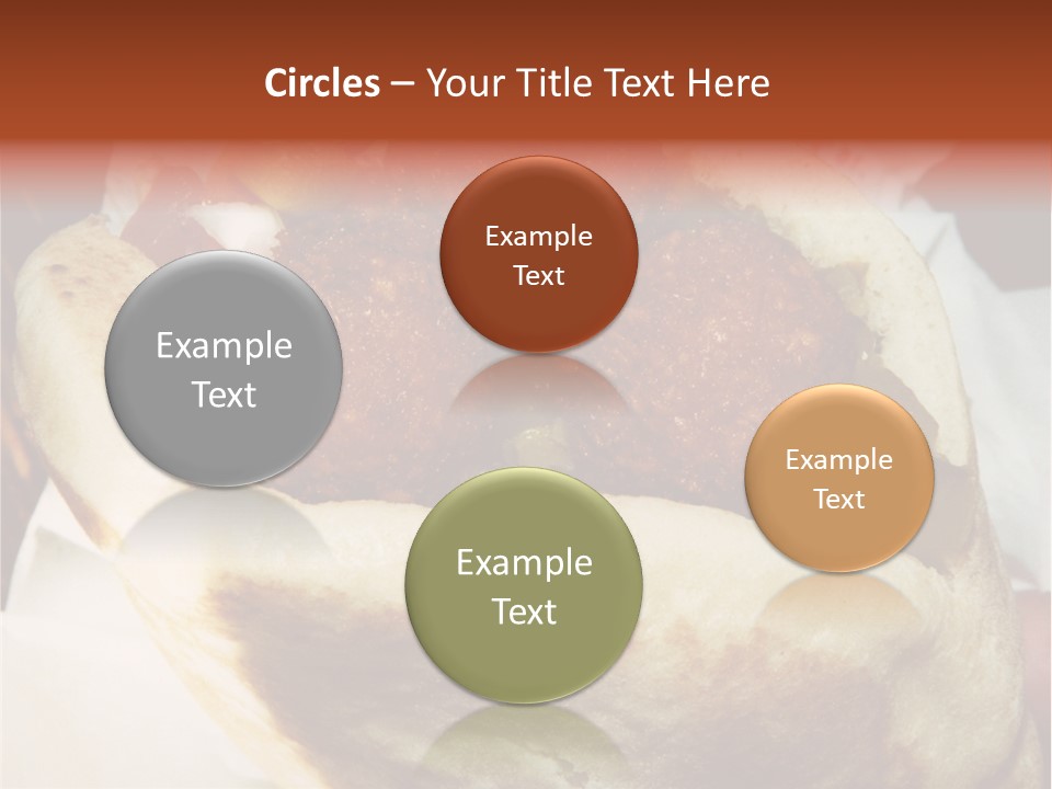 A Taco Filled With Meatballs On Top Of A Wrapper PowerPoint Template