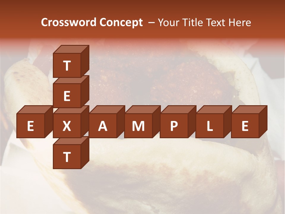 A Taco Filled With Meatballs On Top Of A Wrapper PowerPoint Template