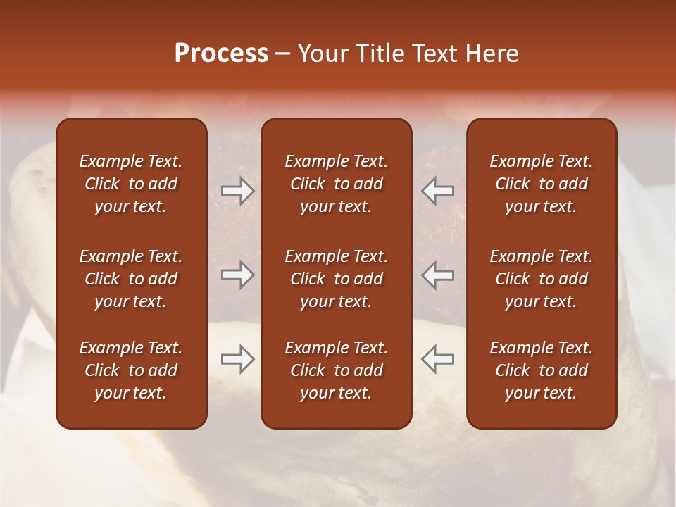 A Taco Filled With Meatballs On Top Of A Wrapper PowerPoint Template