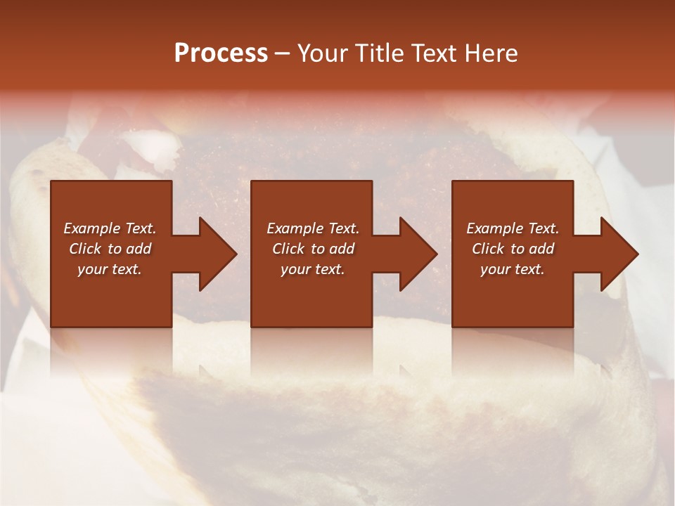 A Taco Filled With Meatballs On Top Of A Wrapper PowerPoint Template