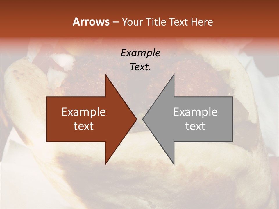 A Taco Filled With Meatballs On Top Of A Wrapper PowerPoint Template