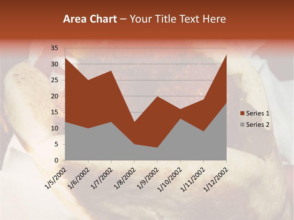 A Taco Filled With Meatballs On Top Of A Wrapper PowerPoint Template