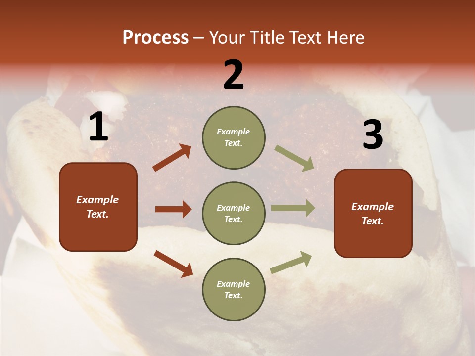 A Taco Filled With Meatballs On Top Of A Wrapper PowerPoint Template