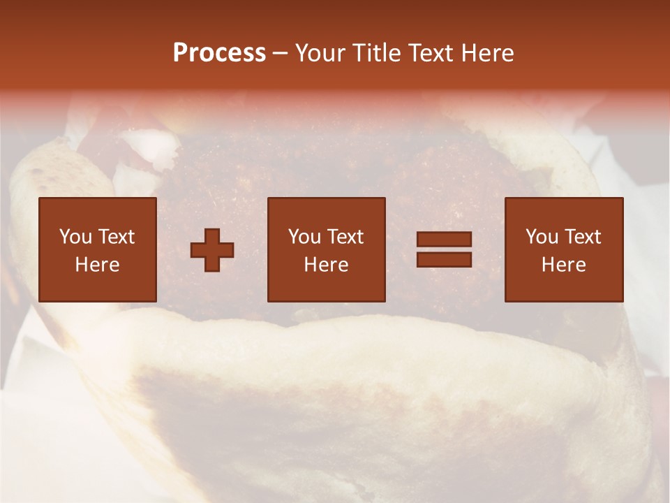 A Taco Filled With Meatballs On Top Of A Wrapper PowerPoint Template