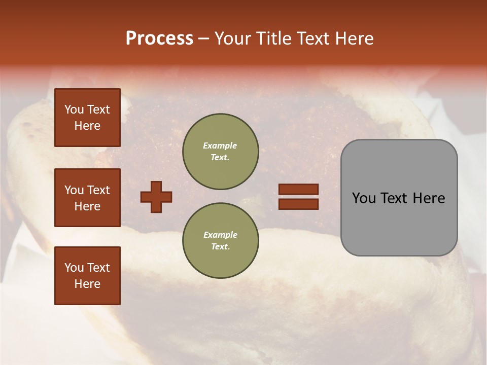 A Taco Filled With Meatballs On Top Of A Wrapper PowerPoint Template