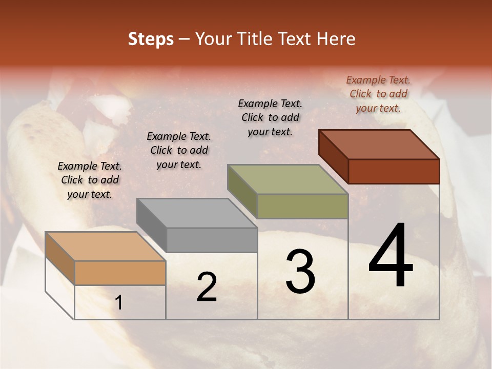 A Taco Filled With Meatballs On Top Of A Wrapper PowerPoint Template