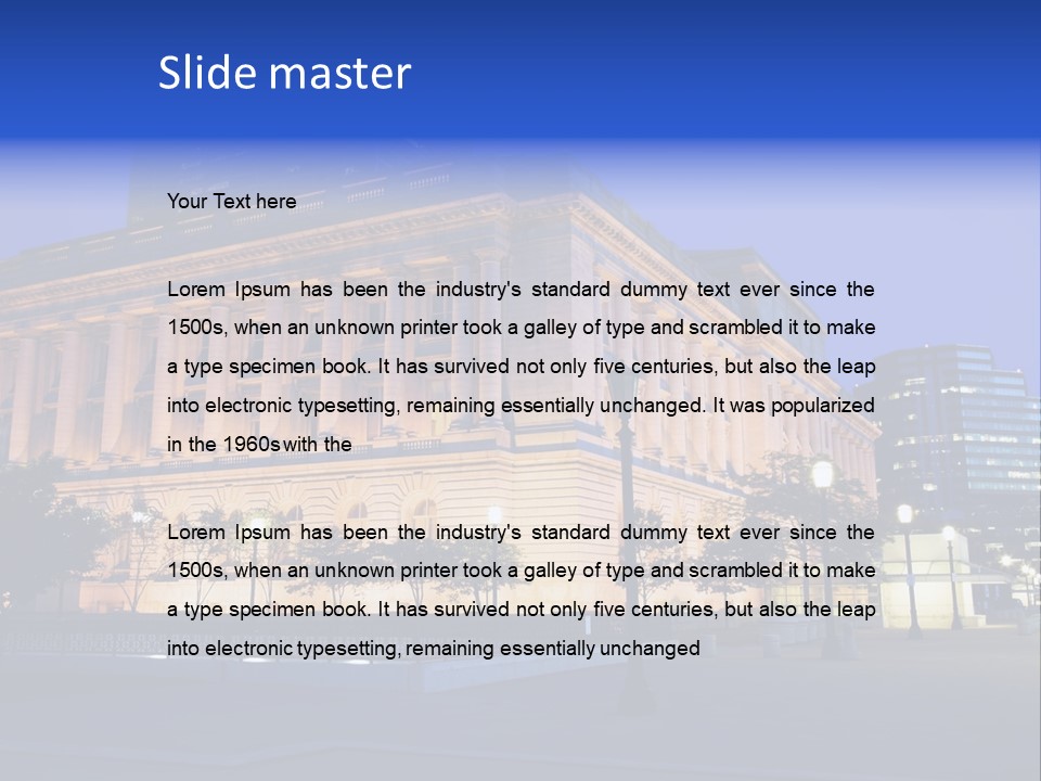 Architecture Usa Ohio PowerPoint Template