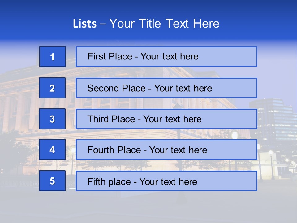 Architecture Usa Ohio PowerPoint Template