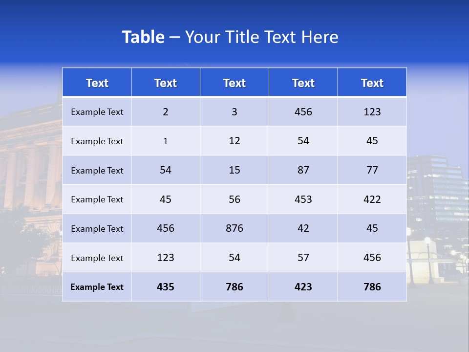 Architecture Usa Ohio PowerPoint Template