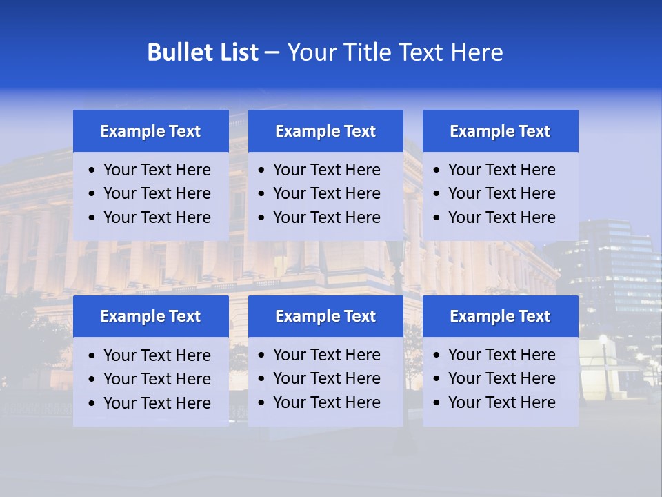 Architecture Usa Ohio PowerPoint Template