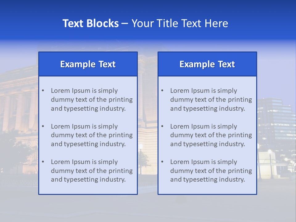 Architecture Usa Ohio PowerPoint Template