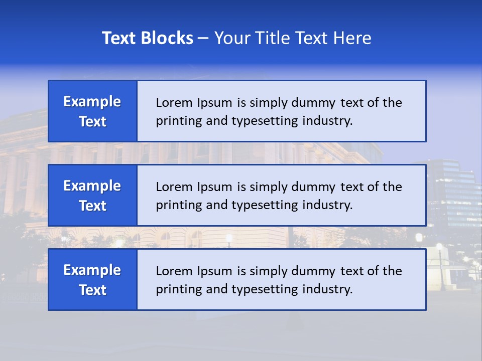 Architecture Usa Ohio PowerPoint Template