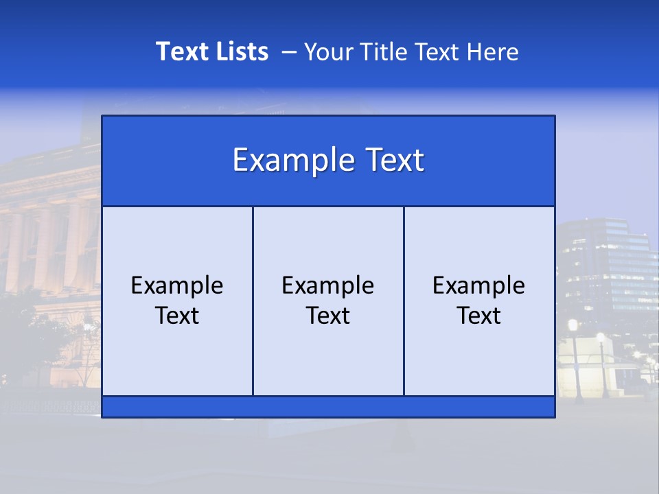 Architecture Usa Ohio PowerPoint Template