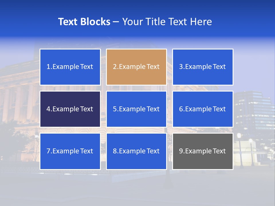Architecture Usa Ohio PowerPoint Template