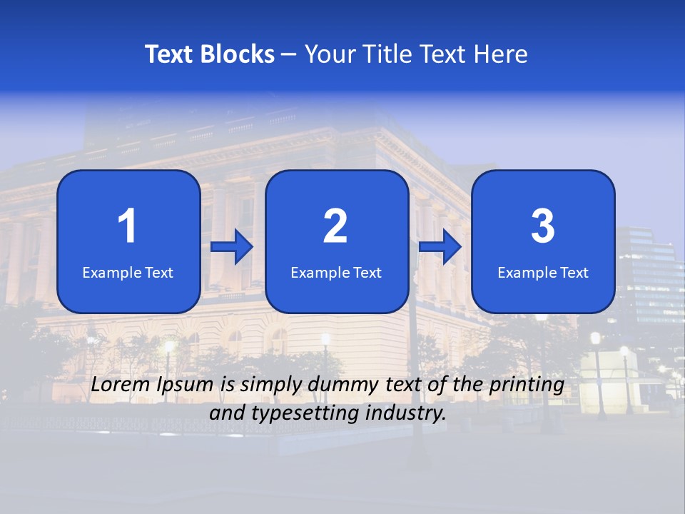 Architecture Usa Ohio PowerPoint Template