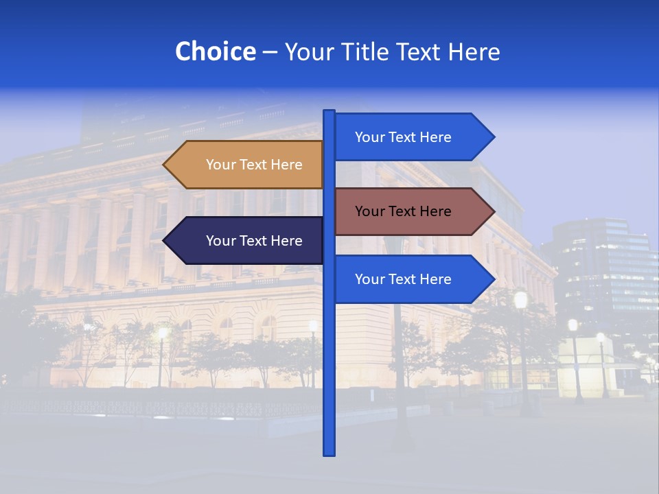Architecture Usa Ohio PowerPoint Template