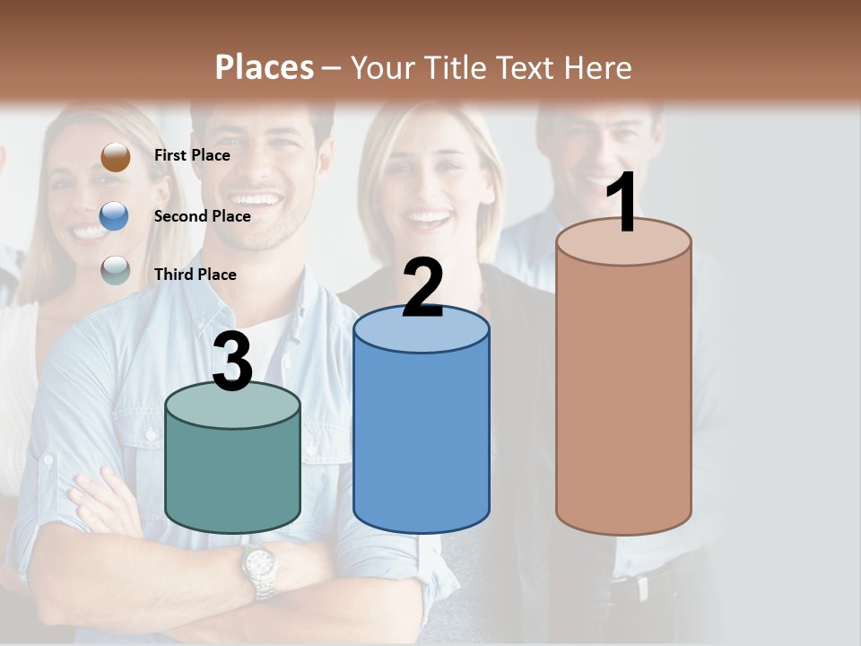 European Jacket Sensually PowerPoint Template