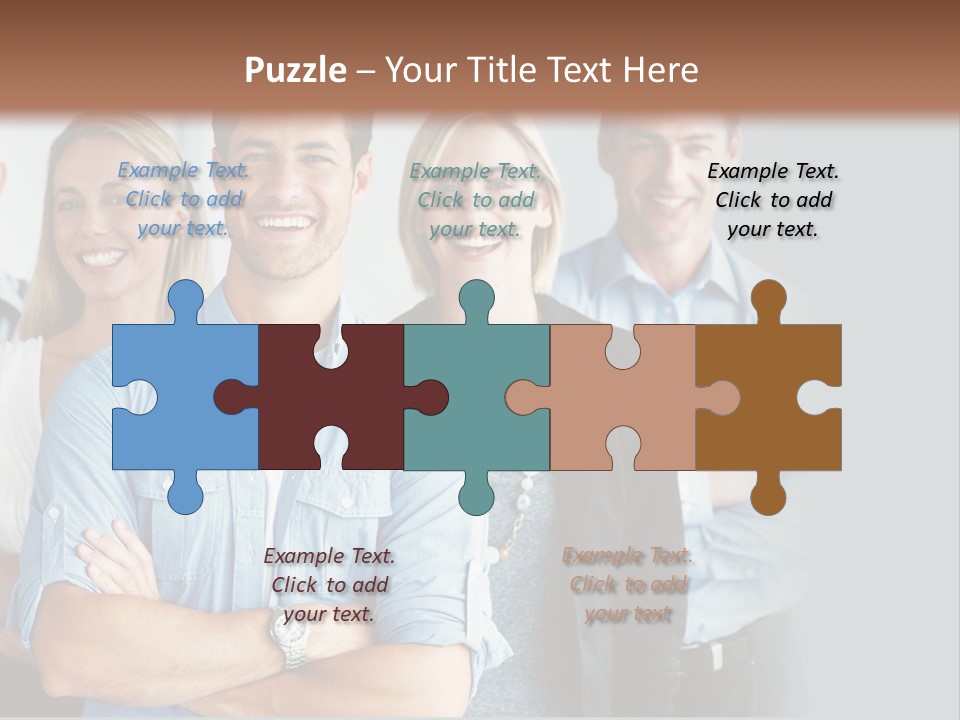 European Jacket Sensually PowerPoint Template