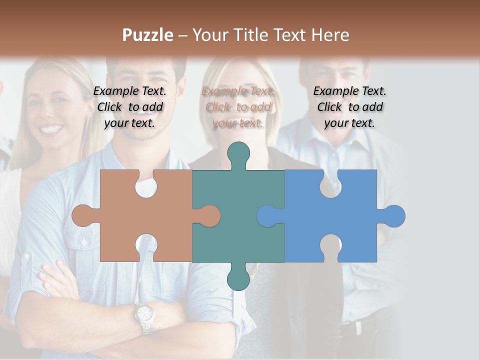 European Jacket Sensually PowerPoint Template